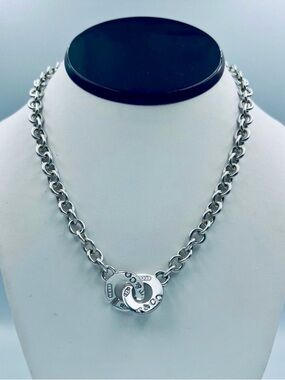 TIFFANY & CO 1837 INTERLOCKING CIRCLE CLASP NECKLACE